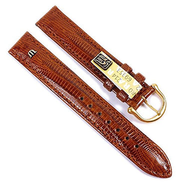 MAURICE LACROIX Ersatzband Uhrarmband Echt Teju-Eidechsen-Leder Braun 21550G, Stegbreite:17mm im Sale